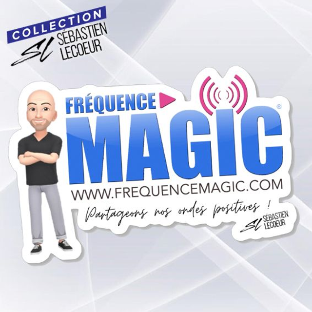 STICKER SEBASTIEN LECOEUR FREQUENCE MAGIC BLANC
