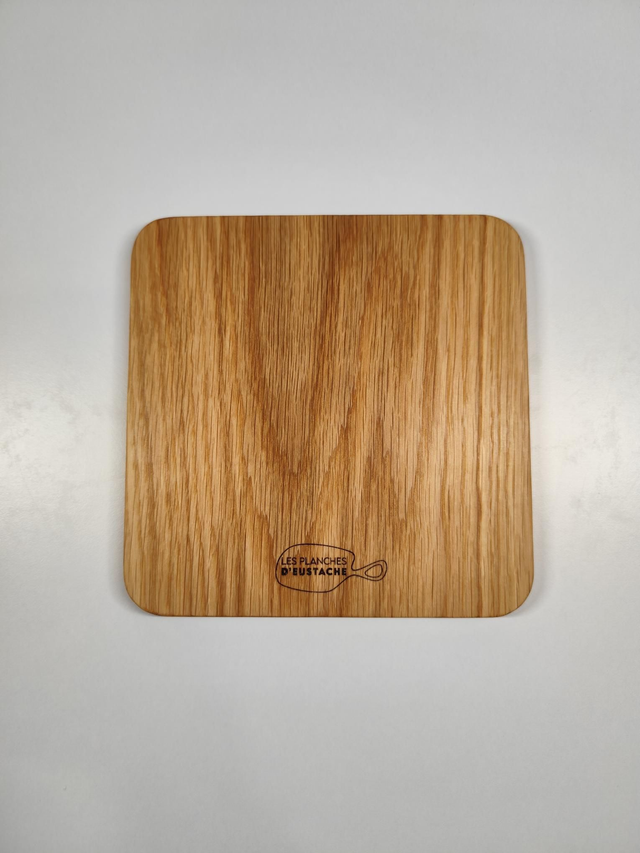 Dessous de plat en chêne clair 19x19