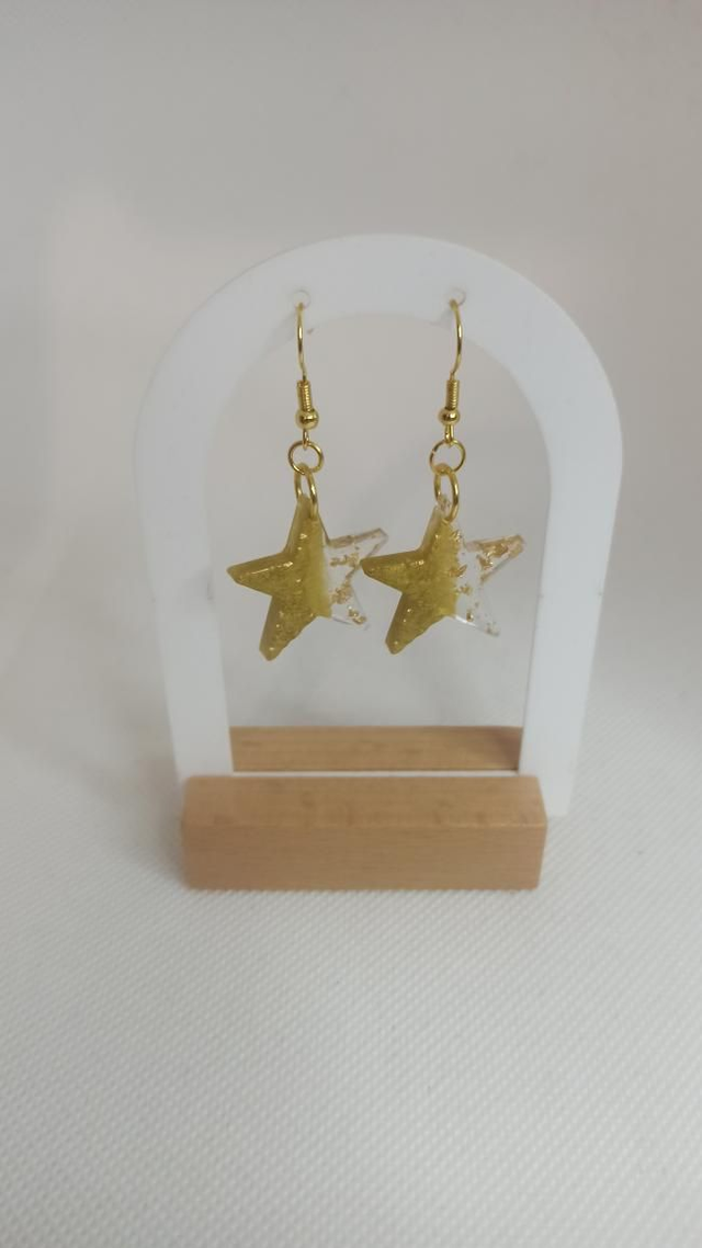 Boucle d'oreille éclat d'or BC006