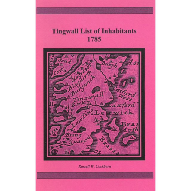 Tingwall, Shetland List of Inhabitants 1785