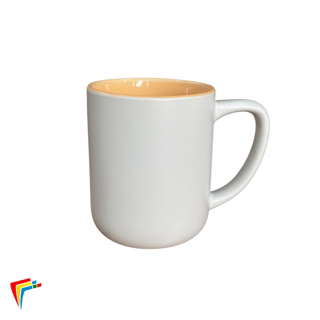 Caneca Cerâmica 325ml Organic Matte Interior Colorido Live