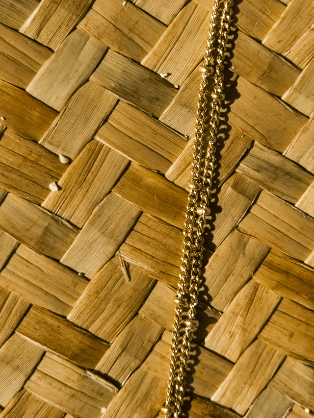 Chaine de cheville "Double Éclat I"