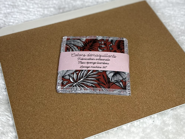 Carrés démaquillants FLEURS