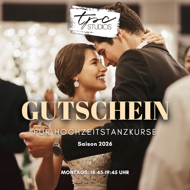Gutschein für einen Hochzeitstanzkurs 2026