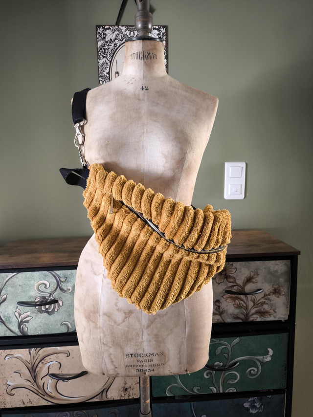 Sac banane en velours et coton Liberty 