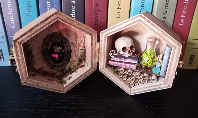 Petite boîte hexagonale 