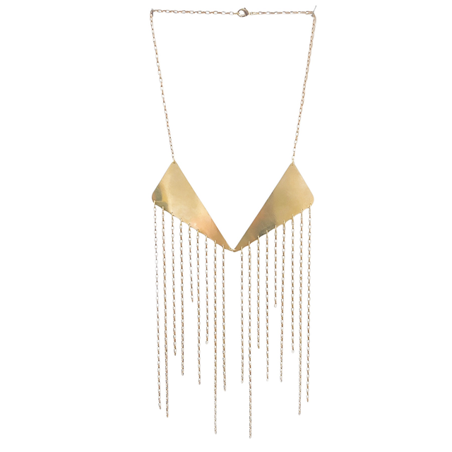 Collana triangoli e catenelle 