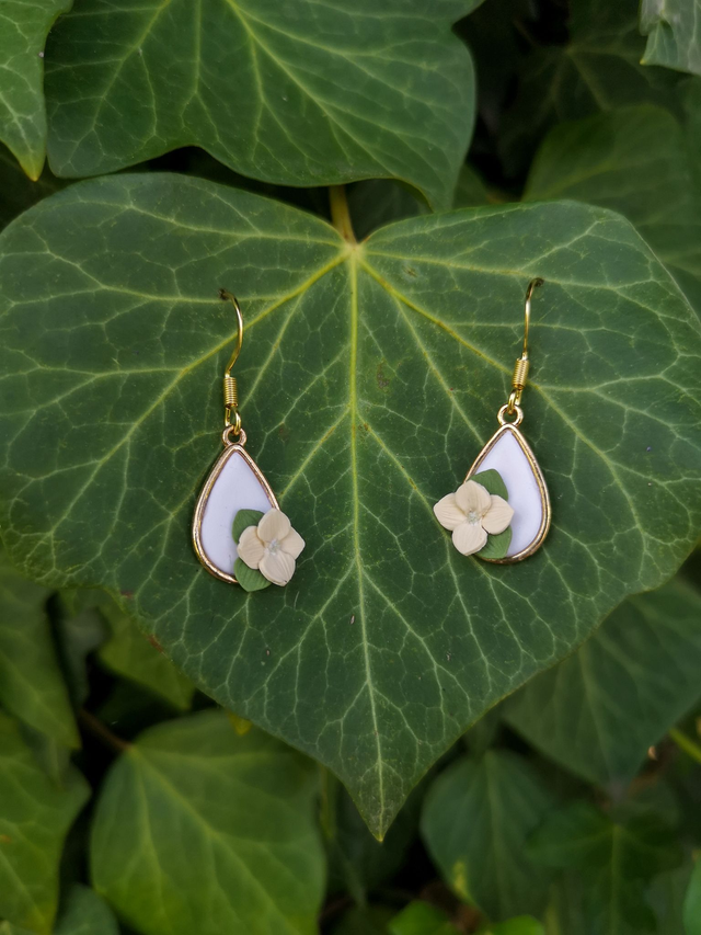 Collection Florale Aube Eternelle - Boucles d&#039;oreilles Bulle