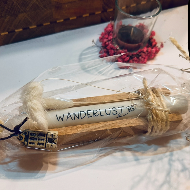Kerze „Wanderlust“
