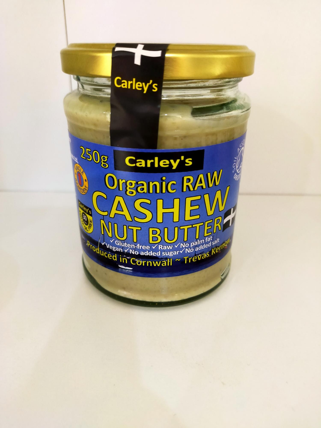 Carleys Organic Raw Cashew Nut Butter 250g 74281