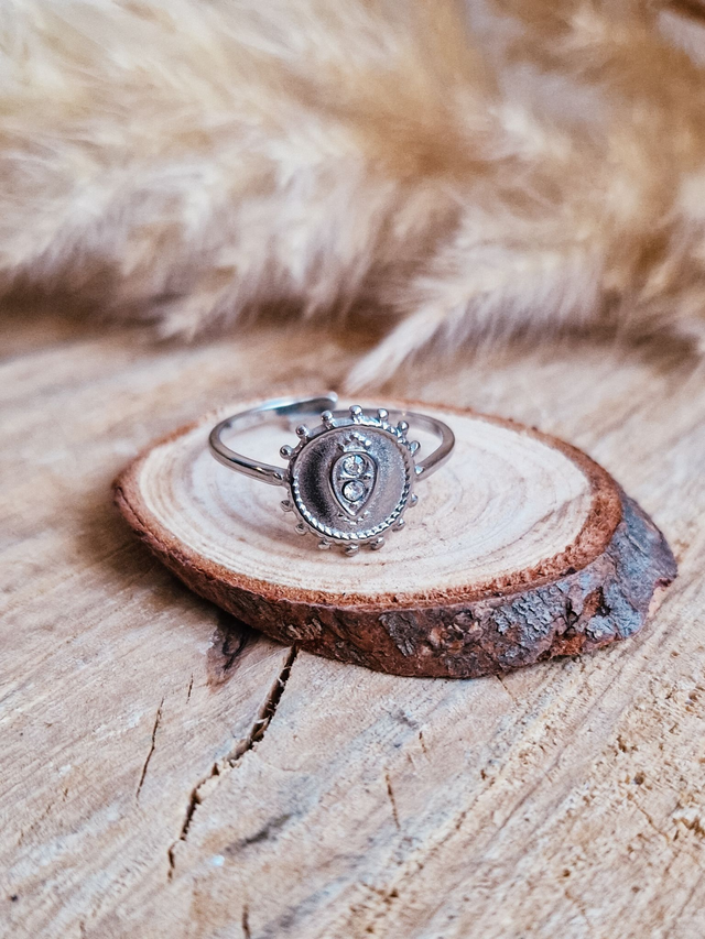 Bague "Diana" - Modèle argenté