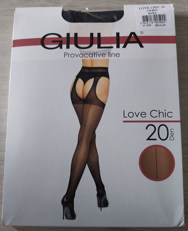 collant ouvert "love chic"
