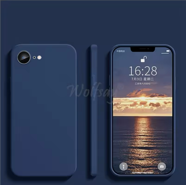 Carcasa Silicona Azul Iphone 16E