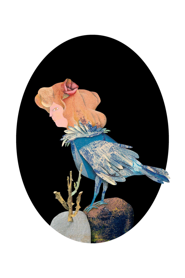 Chimère Femme oiseau - Tirage d'art 