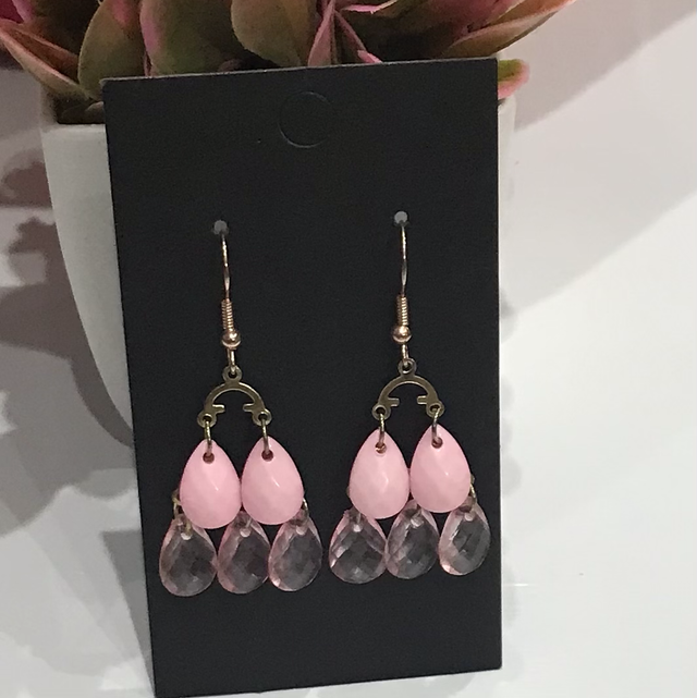 Pink Dangling Earrings - PDE01