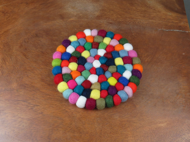 Dessous de plats en laine feutrée