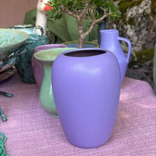 Keramik Vase  Violett