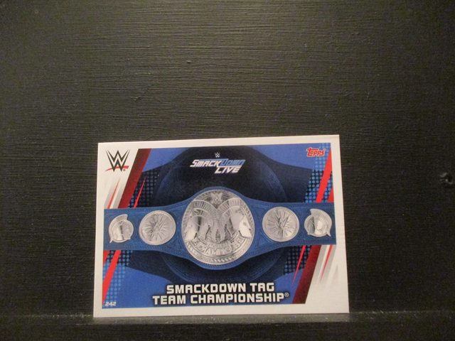 Smackdown Tag Team Championship - Championship Slam Attax Universe Original Trading Card #242