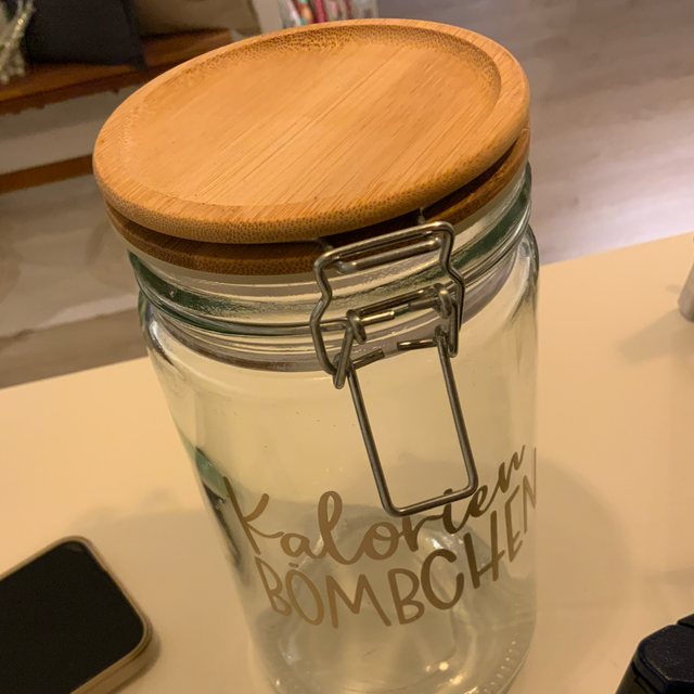 Bambusdeckel Glas