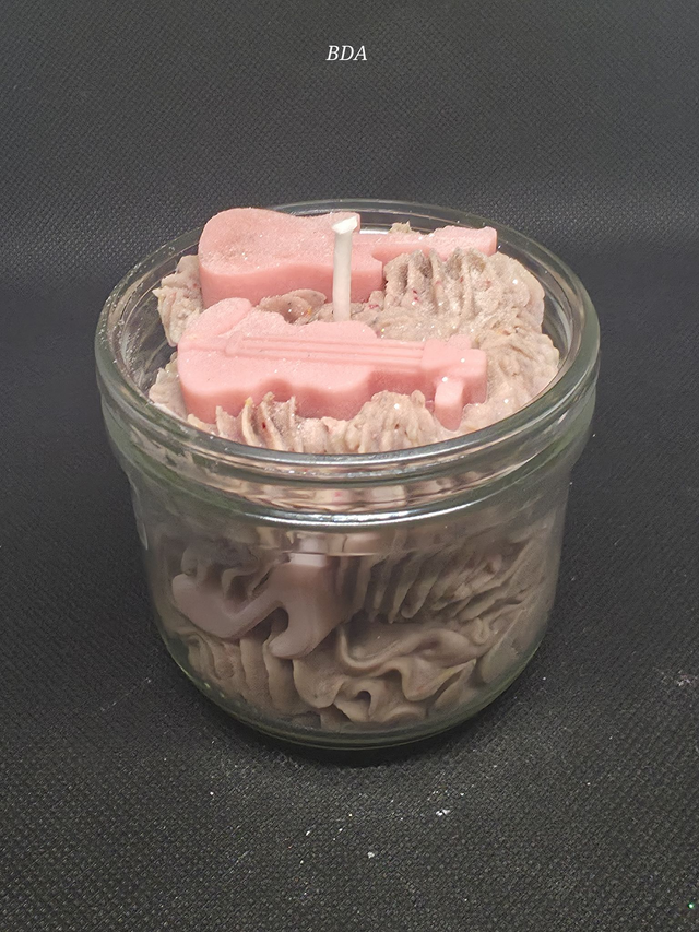 Bougies Rock'n'Roll Rose parfum Monoï Pêche