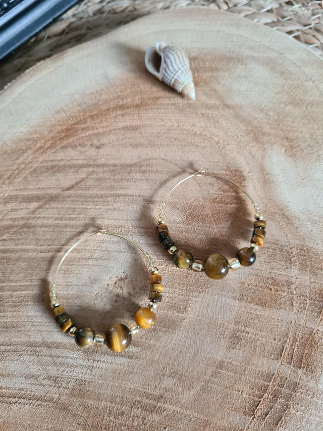 Créoles Œil de tigre 