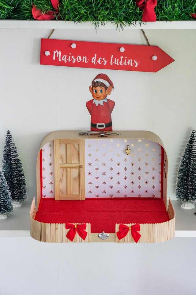 Valise magique - Flocons dorés