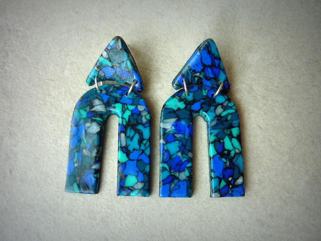 Boucles d'oreilles U - Un été en mer