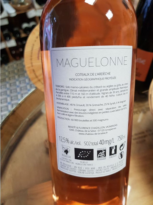 Maguelonne 2022 - Rosé Sec Tranquille - Château de la Selve (Benoit et Florence Chazallon)
