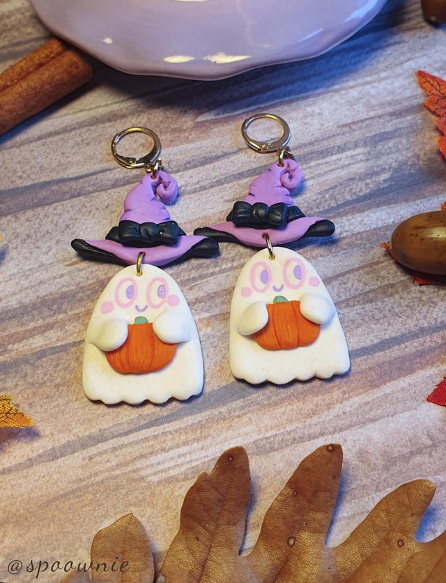 Boucles d'oreilles Fantômes Sorciers 👻💜