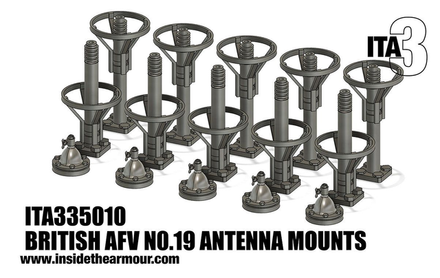 ITA3 - ITA335010 1/35 British AFV Number 19 set antennas