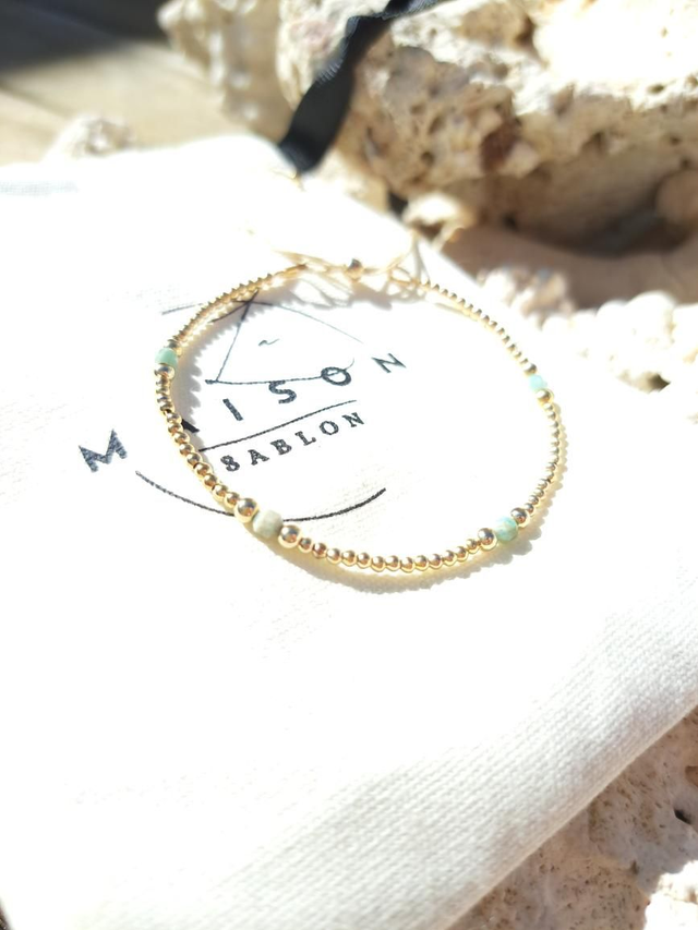 ZOLA gold-filled - amazonite- bracelet 