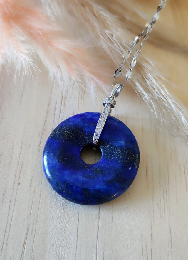 Pendentif Lapis Lazuli Donut 