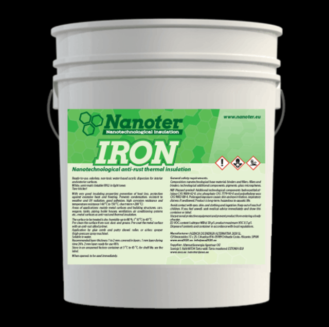 Pintura de aislamiento térmico NANOTER IRON thermal insulation paint / 10L