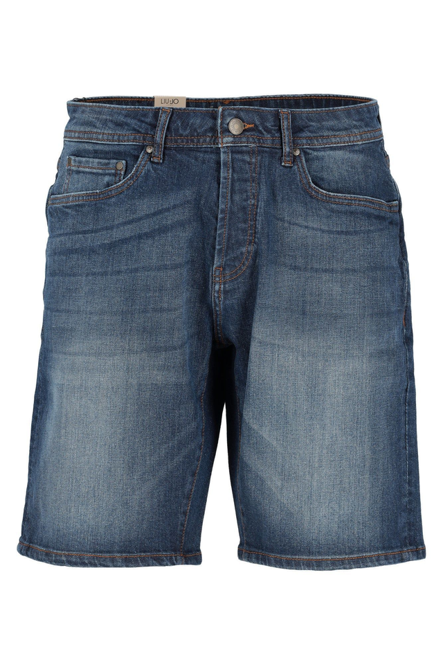 67693771 - Liu Jo  Bermuda Uomo Bruce  Mid in Denim Stretch Relaxed lavaggio Stone Wash