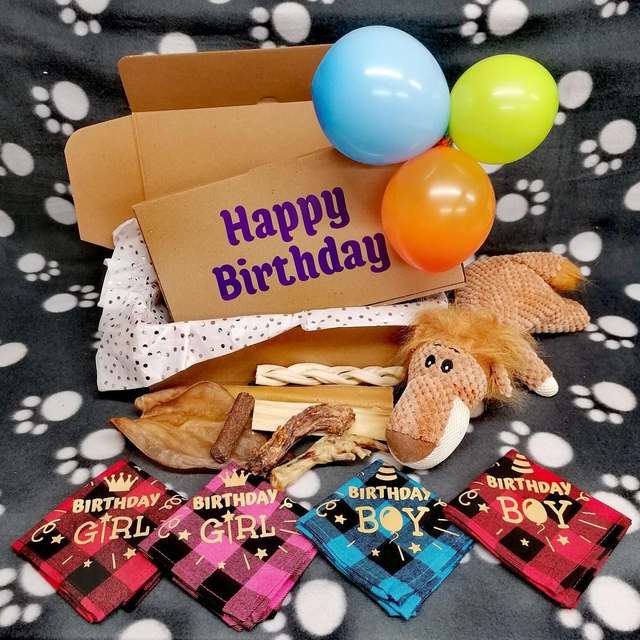 Birthday Gift Box (Natural or Biscuit) 