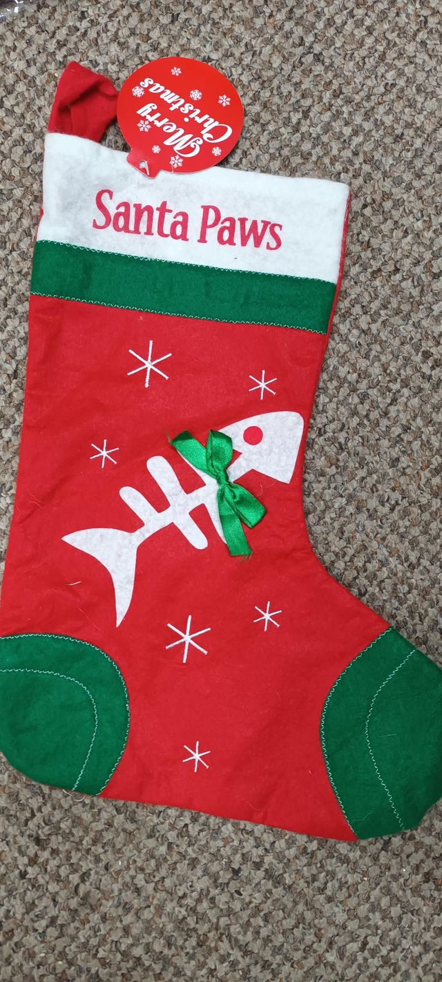 Santa paws cat stockings 