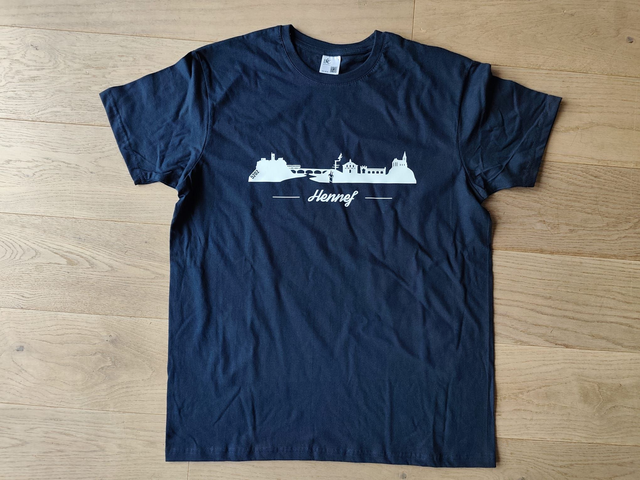 T-Shirt - 5202 Hennef Stadtsilhouette - navy / white