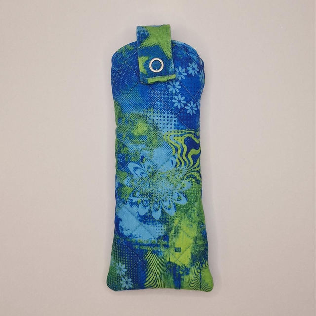 Upcycled Eco-Friendly - 80s Scrap Fabric Glasses Case