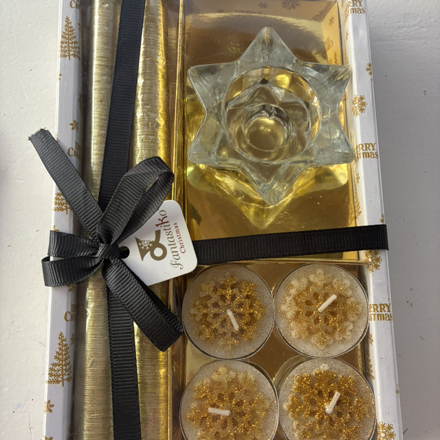 Kit regalo velas oro 