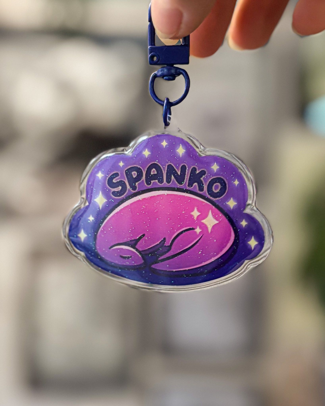 Brelok akrylowy "Spanko"