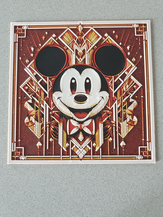 Plaque Deco Mickey Art Deco 