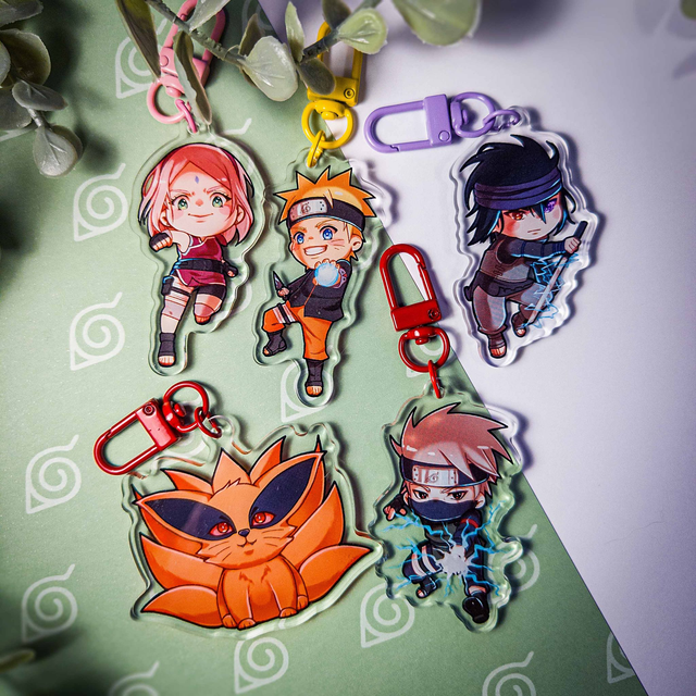Naruto: THE LAST / Double Sided Clear Acrylic Keychain 2,5" (63,5mm) / Fanart