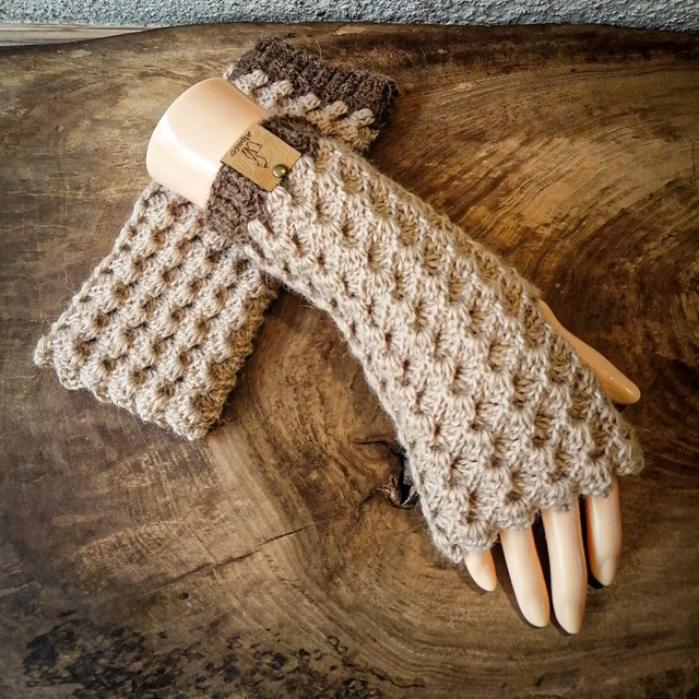 Mitaines bi-color - collection élégance