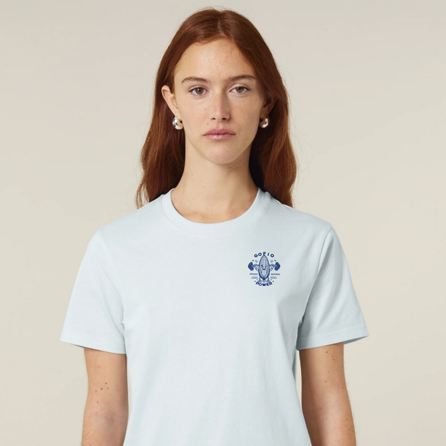 Camiseta gofio celeste