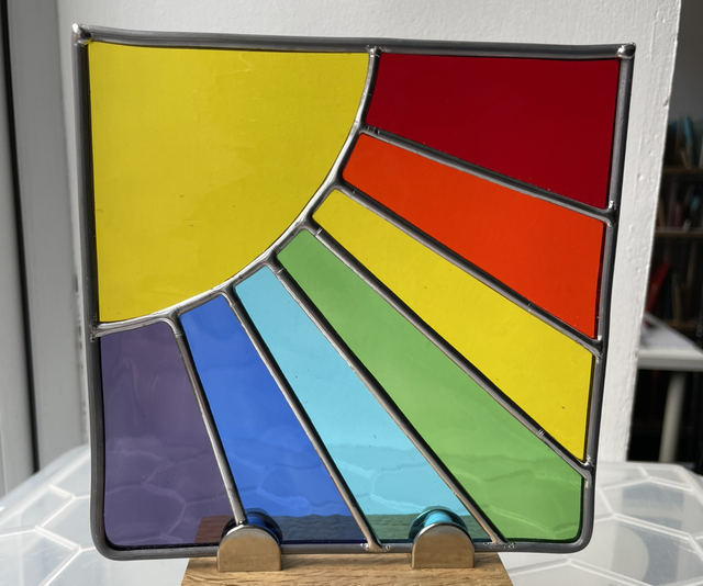 Square Sunburst Rainbow Panel 2 Sizes