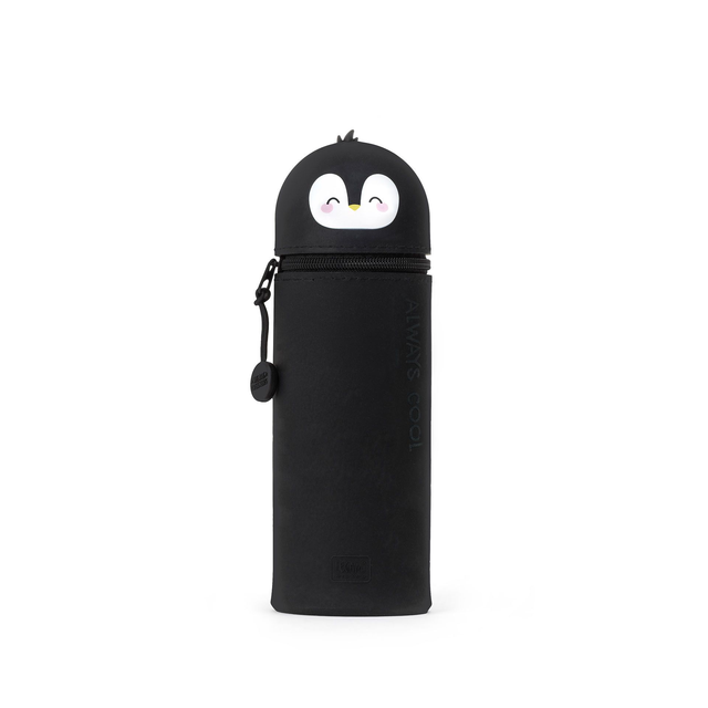 Astuccio 2 in 1 in Morbido Silicone Penguin - Kawaii