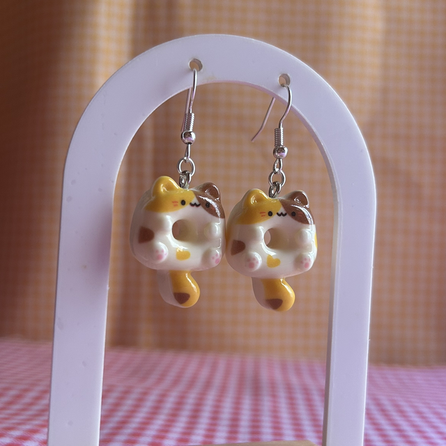 Pendientes Gato Rosco