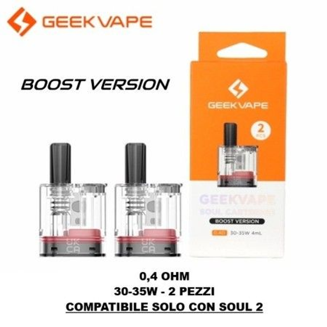 GEEKVAPE Soul Cartridge Boost 0.4Ω 2Pz 4ml EAN6975984058870