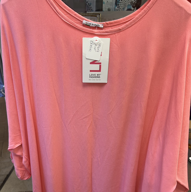 LMF - Peach Basic Linen Top - Free Size - 1869