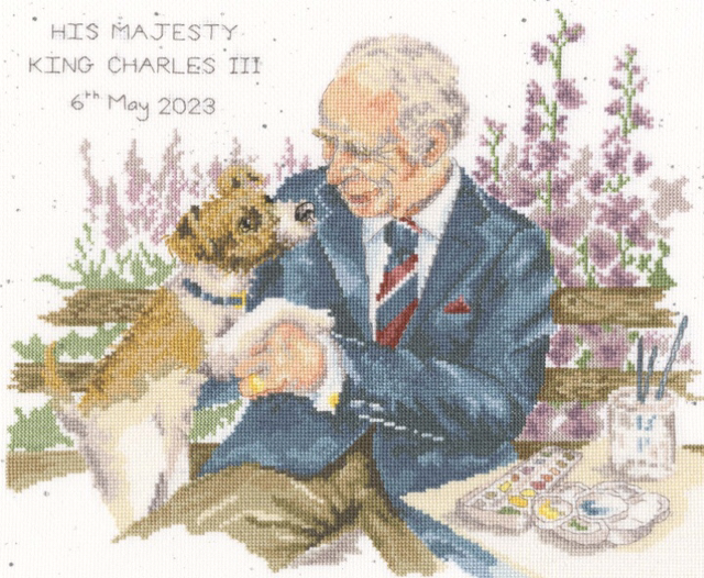 His Majesty The King cross stitch kit by Bothy Threads